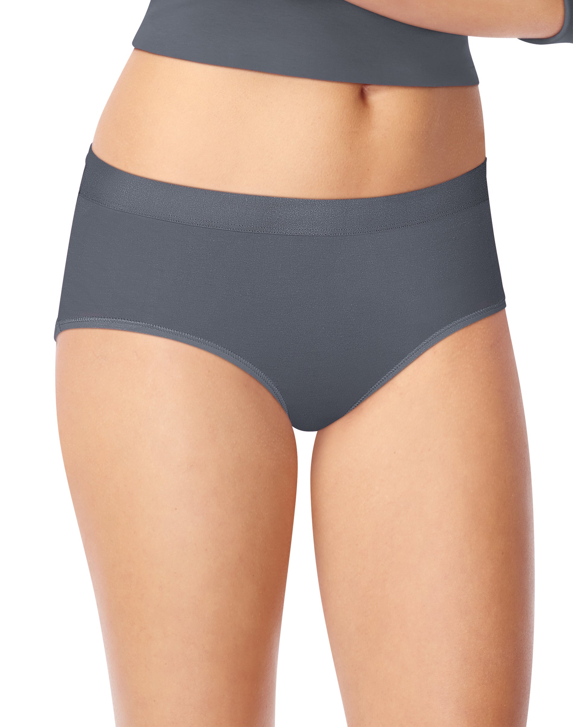 Hanes Women's Signature Smoothing Microfiber Brief Underwear, 6