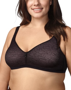 zuwimk Bras For Women Plus Size, Push-Up Bra with Wonderbra Technology,  Smoothing Lace-Trim Bra with Push-Up Cups Gray,90E