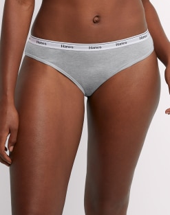 Hanes Originals Womens Underwear Briefs Cotton Stretch Hi-Legs Hi