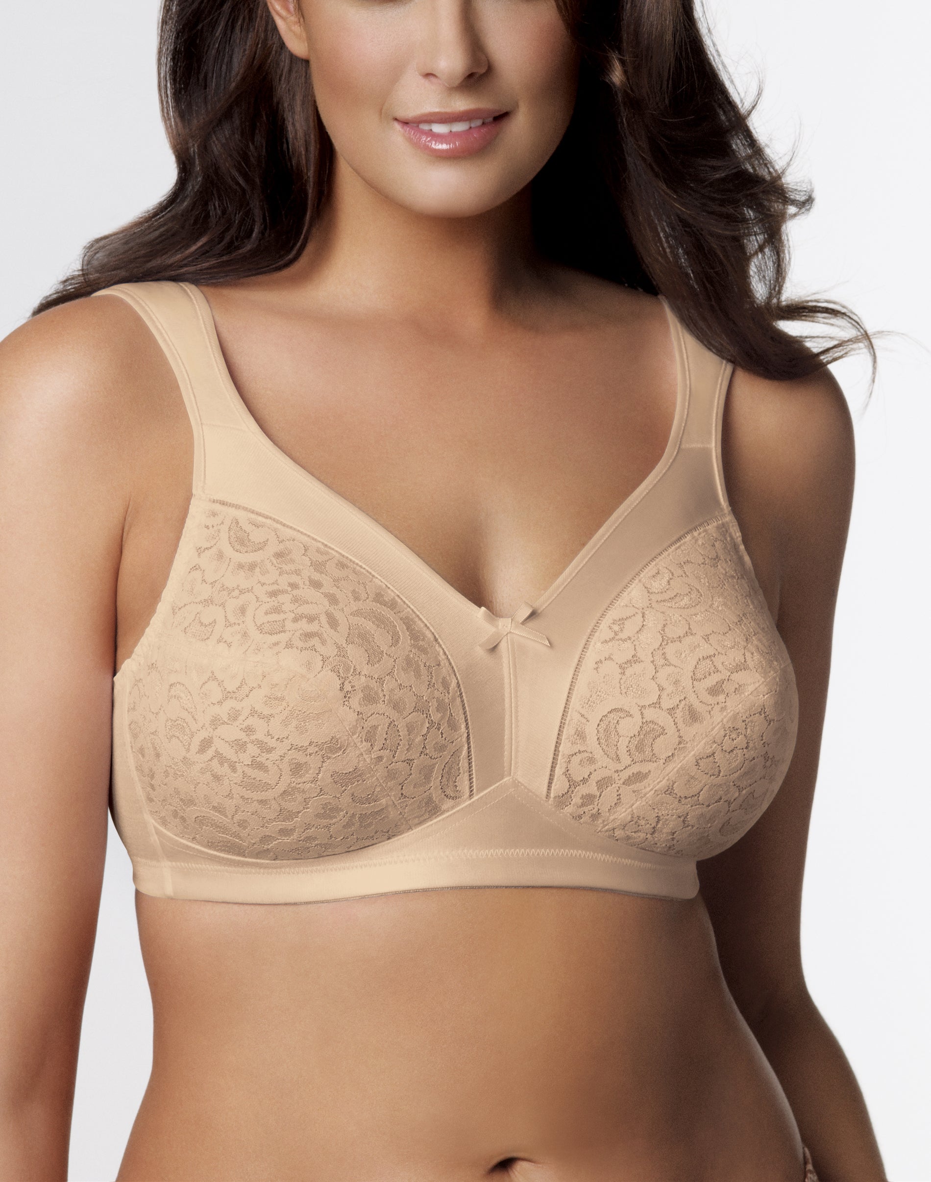 Playtex Secrets Perfectly Smooth Wire-free Bra in Black