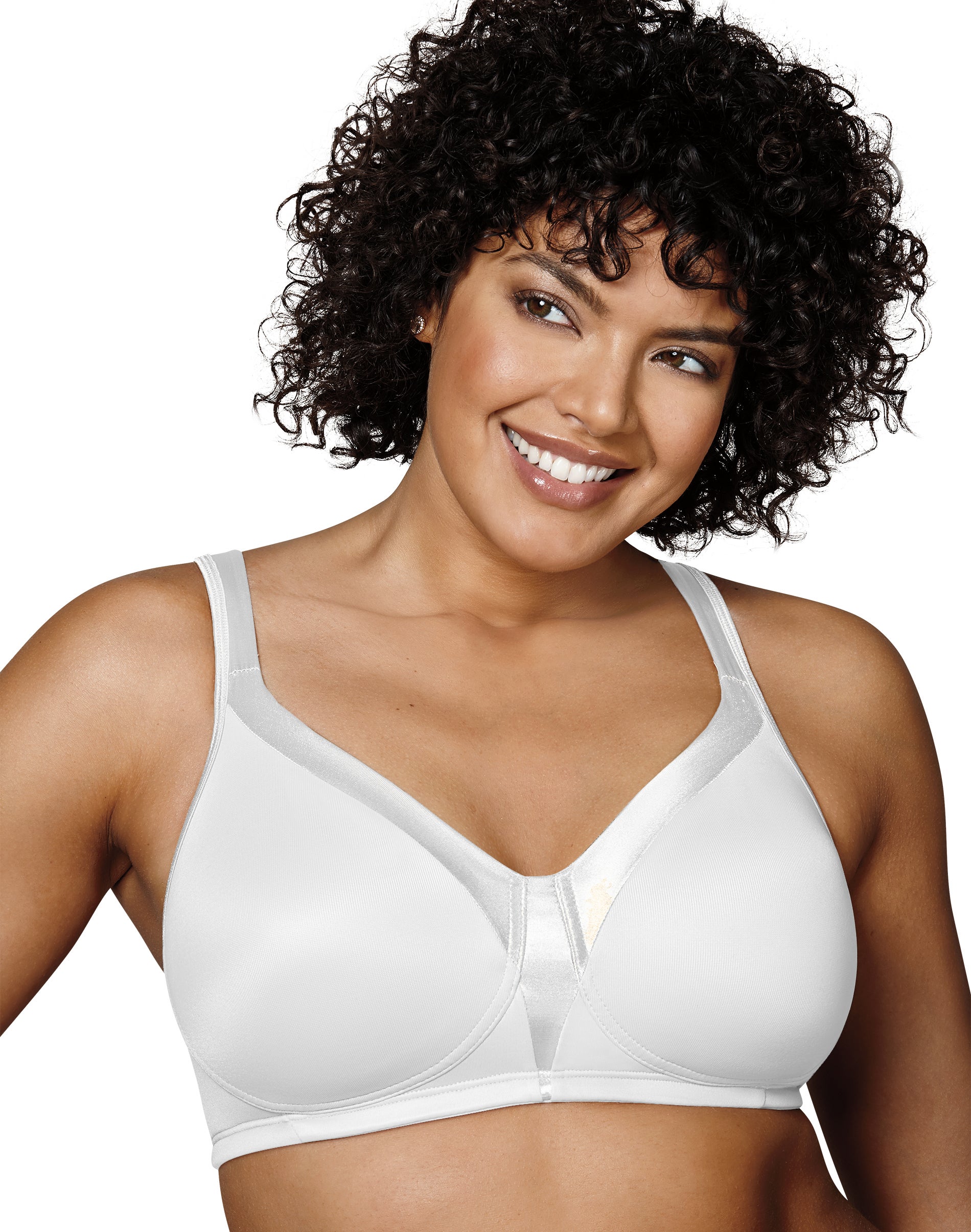 Womens 18 Hour Stylish Support Wirefree Bra, Style 4608 