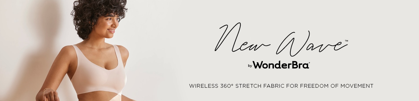 Wonderbra New Wave Wirefree Bra with Adjustable Straps – Cedar