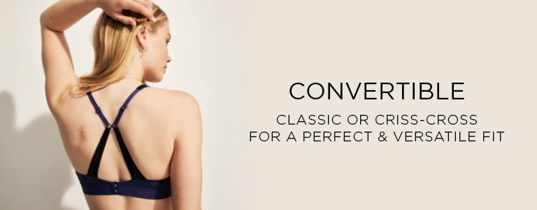 Buy YBCG Strapless Convertible Multiway Underwire Bra with Clear Strap for  Women Black 32C at