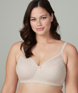 Women's Cotton Bra Seamless Unlined Plus Size Comfort Full Coverage Bra 38A