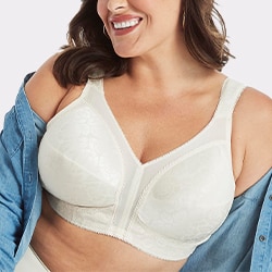Playtex Women's Maternity & Nursing Cross Over Sleep Wirefree Bra Us4960  2-Pack, In the Navy/White Pin Dot + Crystal Grey Heather, XS : :  Fashion